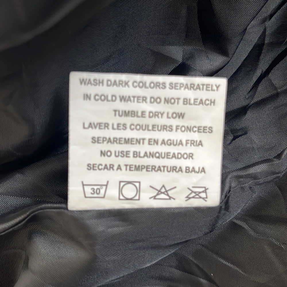 BlueMoon Streetwear Black Windbreaker size Large - Picture 10 of 12